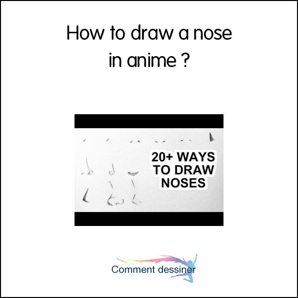 How to draw a nose in anime